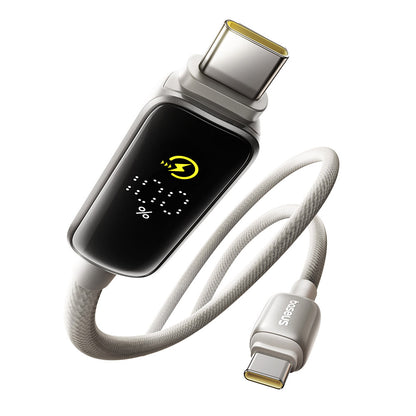 Data- og opladningskabel USB-C - USB-C Baseus Vipow Display, 100W, 2m, Grå P10381802851-01