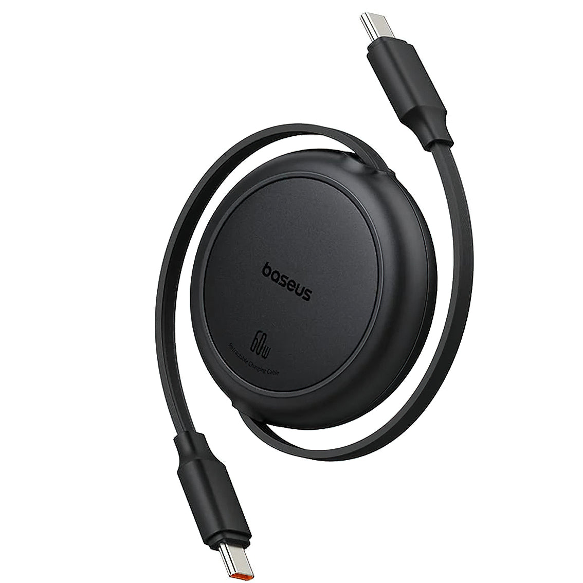 Data- og opladningskabel USB-C - USB-C Baseus Free2Pull Mini Retractable, 60W, 1m, Sort P10364500111-01