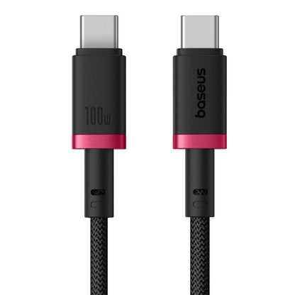 USB-C Data- og Opladningskabel - USB-C Baseus Dura Series, 100W, 2m, Rød P10377803U01-02