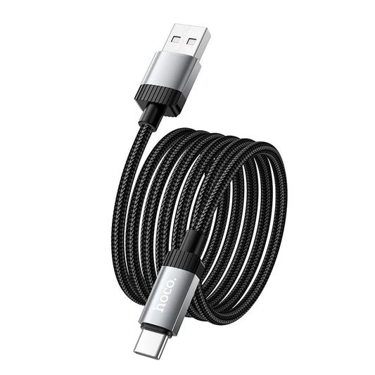 Data- og opladningskabel USB-A - USB-C HOCO X117, 60W, 1m, Sort