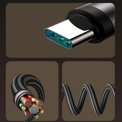 USB-C - Lightning Joyroom S-A56 EnjoyX Angled data- og opladerkabel, 30W, 1.2m, Sort