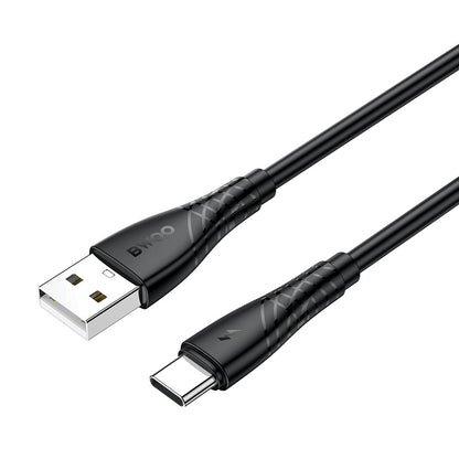 Data- og opladningskabel USB-A - USB-C BWOO BO-X318C, 27W, 1m, Sort