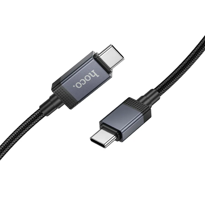 USB-C Data- og Opladningskabel - USB-C HOCO X118 Display, 60W, 1m, Sort