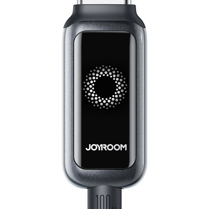 Data- og opladningskabel USB-A - Lightning Joyroom S-A55 StarFlight Display, 18W, 1,2 m, Sort