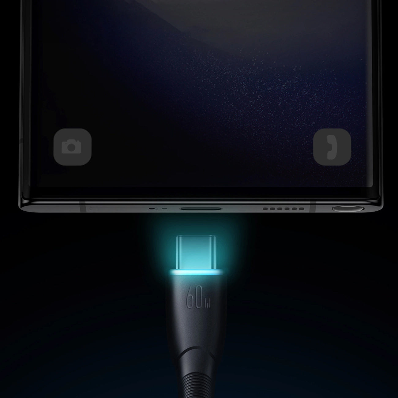 USB-C data- og opladningskabel - USB-C Joyroom S-A32, 60W, 1m, Sort