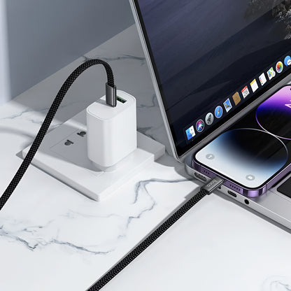 Data- og opladningskabel USB-C - Lightning HOCO X125, 30W, 1m, Sort