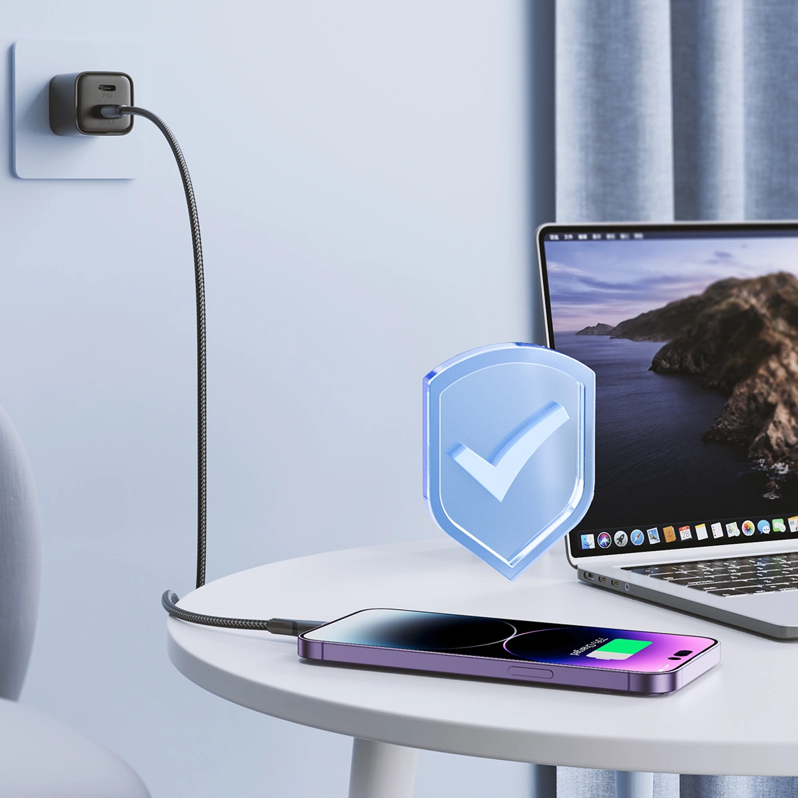 Data- og opladningskabel USB-A - Lightning Joyroom S-A11, 18W, 1,2m, Sort