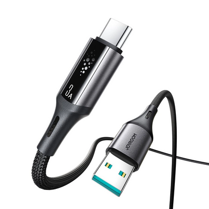 Data- og opladningskabel USB-A - USB-C Joyroom S-A60 StarTalk, 18W, 1,2 m, Sort