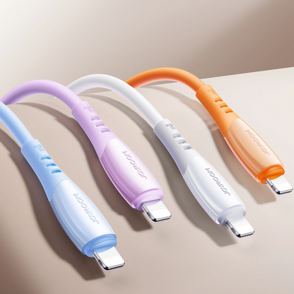 Data- og opladningskabel USB-C - Lightning Joyroom S-A59 Vibrant, 30W, 1.2m, Orange