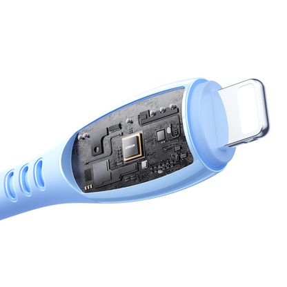 Data- og opladningskabel USB-C - Lightning Joyroom S-A59 Vibrant, 30W, 1.2m, Blå