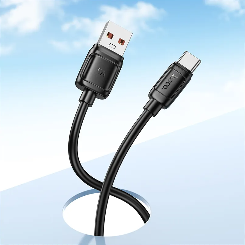 USB-A til USB-C data- og opladningskabel HOCO X115, 100W, 1m, sort
