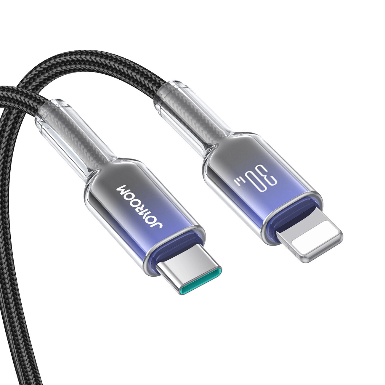 USB-C til Lightning Data- og Opladningskabel Joyroom S-A42, 30W, 1,2m, Sort