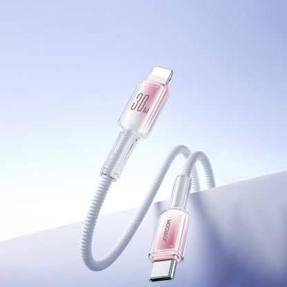 USB-C til Lightning Data- og Opladningskabel Joyroom S-A42, 30W, 1,2m, Hvid
