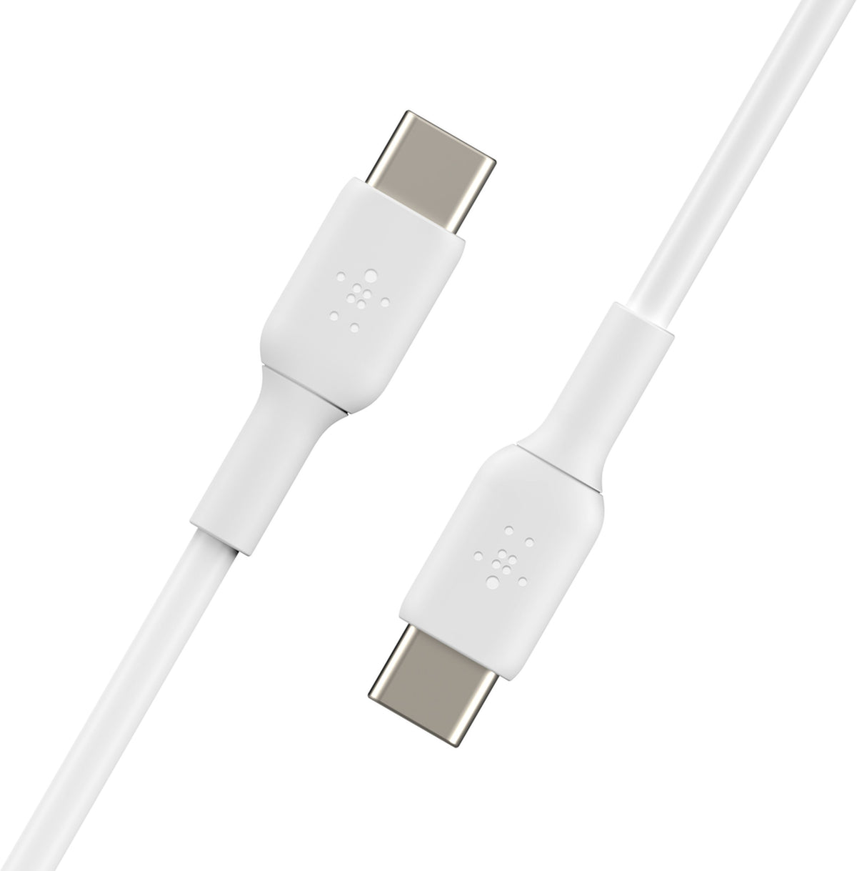 USB-C Data- og Opladningskabel - USB-C Belkin BoostCharge, 60W, 1m, Sæt med 2 stk., Hvid CAB003bt1MWH2PK