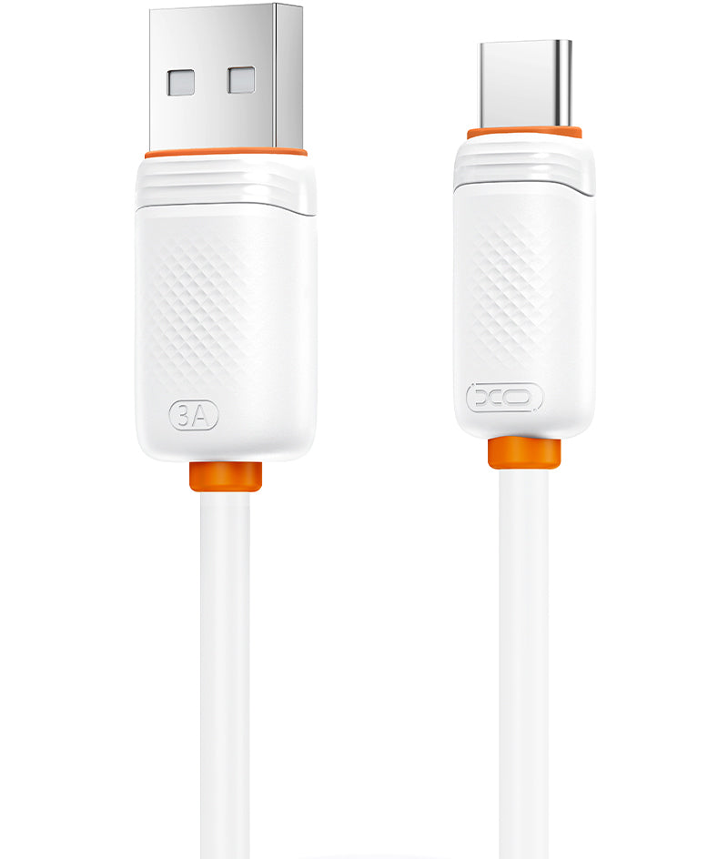 USB-A til USB-C data- og opladningskabel XO Design NB302, 18W, 1m, hvid