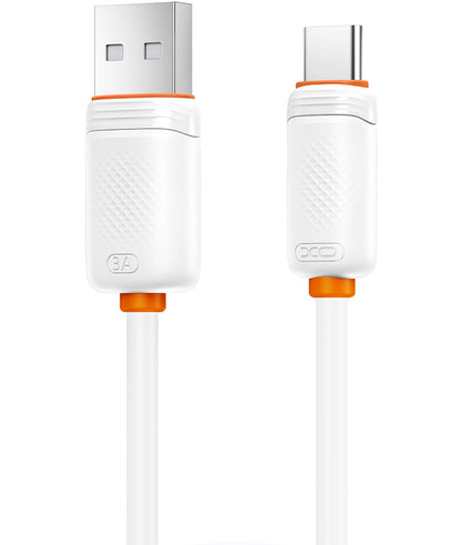 USB-A til USB-C data- og opladningskabel XO Design NB302, 18W, 1m, hvid
