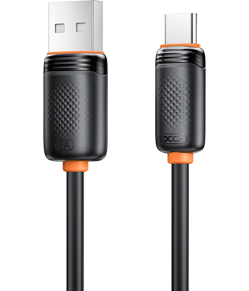 USB-A til USB-C data- og opladningskabel XO Design NB302, 18W, 1m, Sort