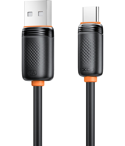 USB-A til USB-C data- og opladningskabel XO Design NB302, 18W, 1m, Sort