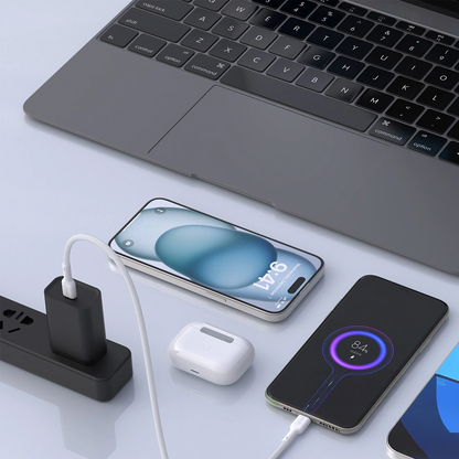 USB-C Data- og Opladningskabel - USB-C Dudao L9C Max, 240W, 1,2m, Hvid