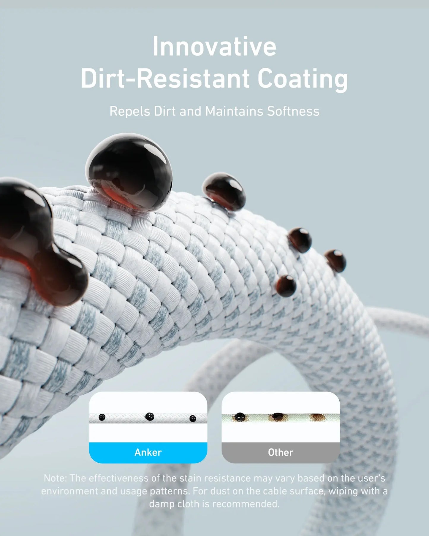 USB-C data- og opladningskabel - USB-C Anker Zolo, 240W, 1m, Sort A8060H11