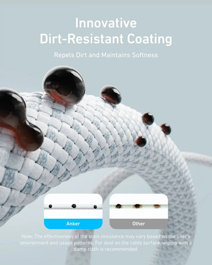 USB-C data- og opladningskabel - USB-C Anker Zolo, 240W, 1m, Sort A8060H11