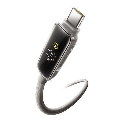 Data- og opladningskabel USB-C - USB-C Baseus Vipow Display, 100W, 2m, Grå P10381802851-01