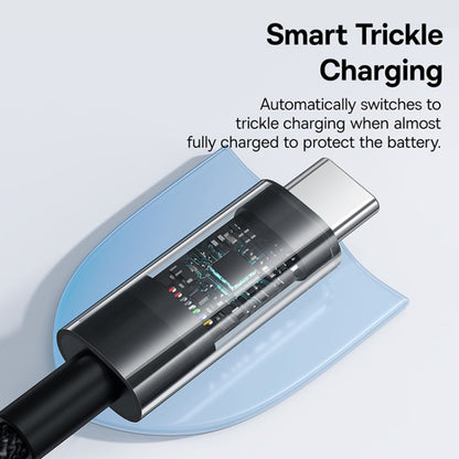 Data- og opladningskabel USB-A - USB-C Baseus Gem, 100W, 2m, Sort P10373002111-01