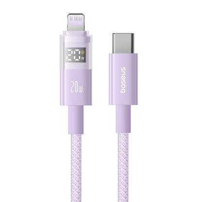 USB-C - USB-C Baseus Display 2 data- og opladningskabel, 100W, 1m, Lilla P10382702511-00