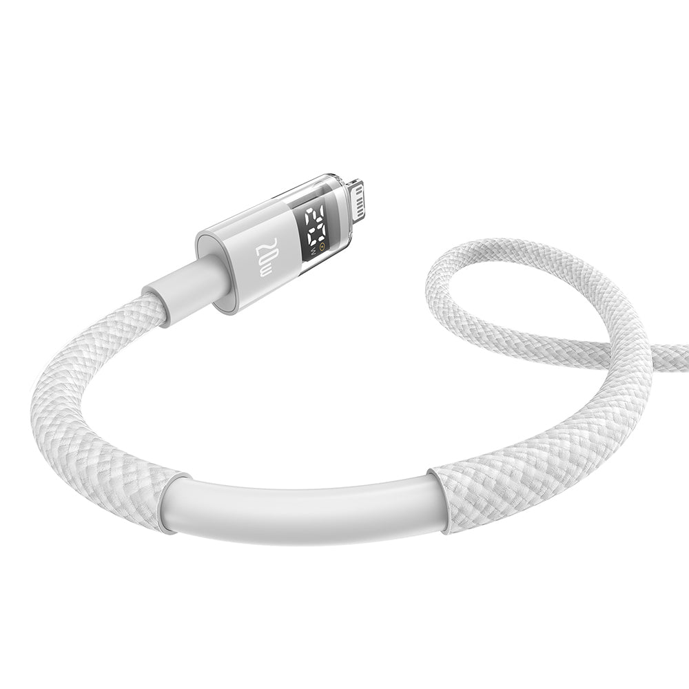 Data- og opladningskabel USB-C - USB-C Baseus Display 2, 100W, 2m, Hvid P10382702211-01