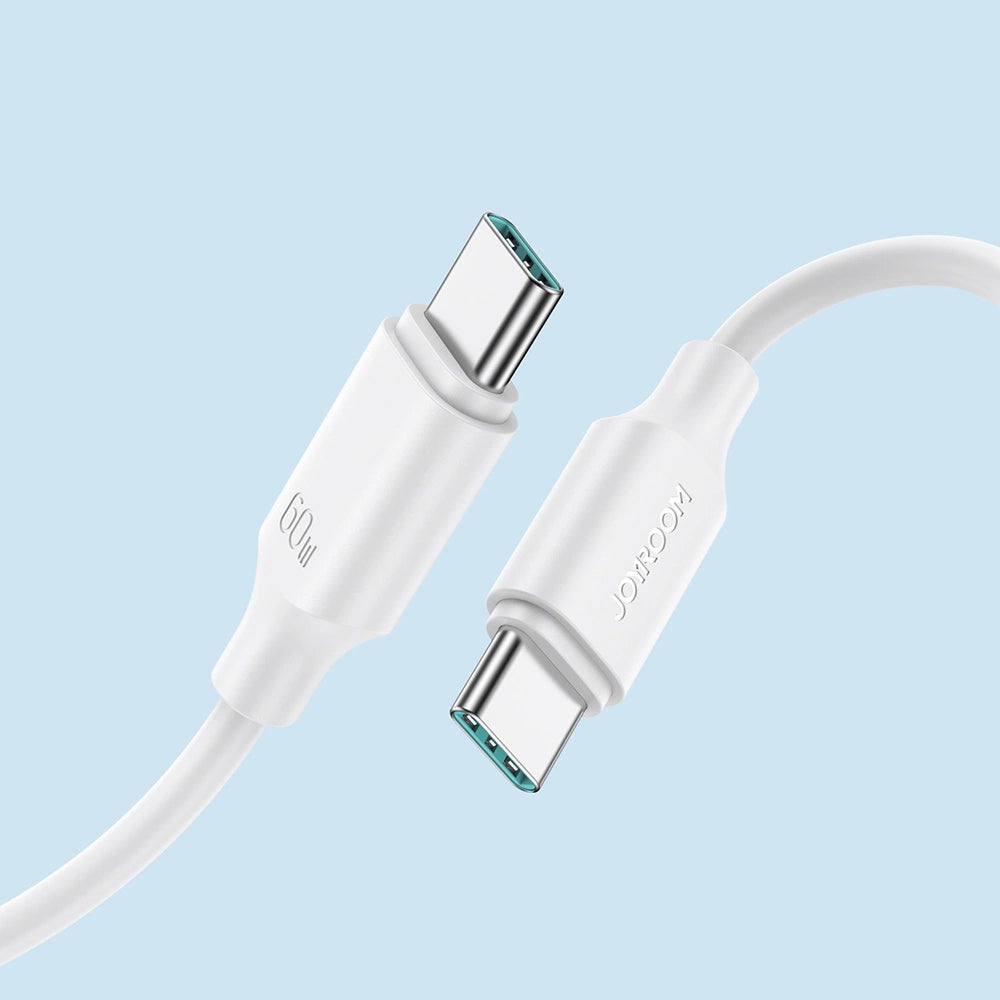 USB-C Data- og Opladningskabel - USB-C Joyroom S-A9, 60W, 1m, Hvid