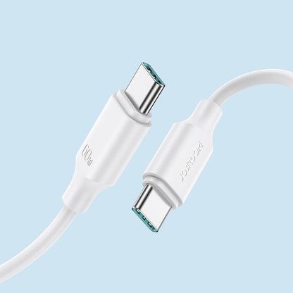 USB-C Data- og Opladningskabel - USB-C Joyroom S-A9, 60W, 1m, Hvid