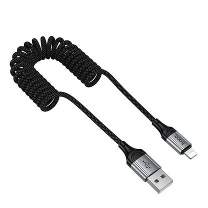 USB-A - Lightning Data og Opladningskabel HOCO X121, 27W, 1.5m, Sort