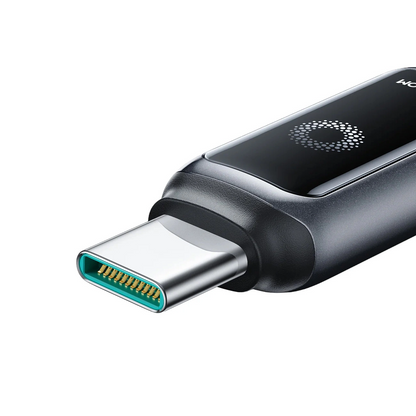 Data- og opladningskabel USB-A - USB-C Joyroom S-A55 StarFlight Display, 66W, 1.2m, Sort