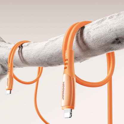 Data- og opladningskabel USB-C - Lightning Joyroom S-A59 Vibrant, 30W, 1.2m, Orange