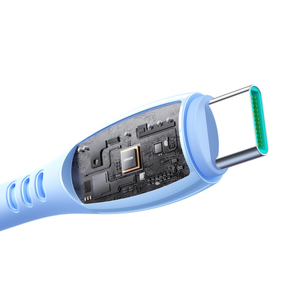 Data- og opladningskabel USB-C - USB-C Joyroom S-A59 Vibrant, 60W, 1.2m, Blå