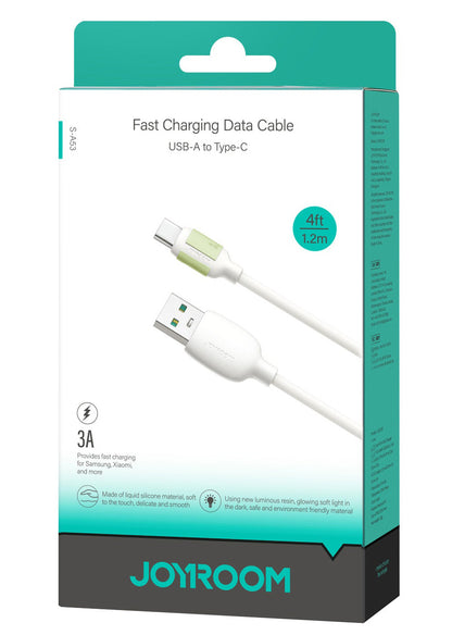 Data- og opladningskabel USB-A - USB-C Joyroom S-A53, 18W, 1,2 m, Beige