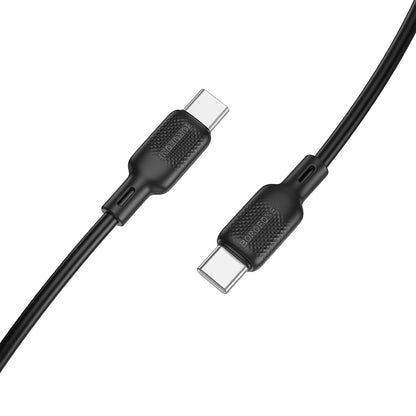 USB-C til USB-C data- og opladningskabel Borofone BX113 Lenny, 60W, 1m, Sort