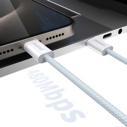 USB-C Data- og Opladningskabel - USB-C Dudao L6C, 30W, 2m, Blå