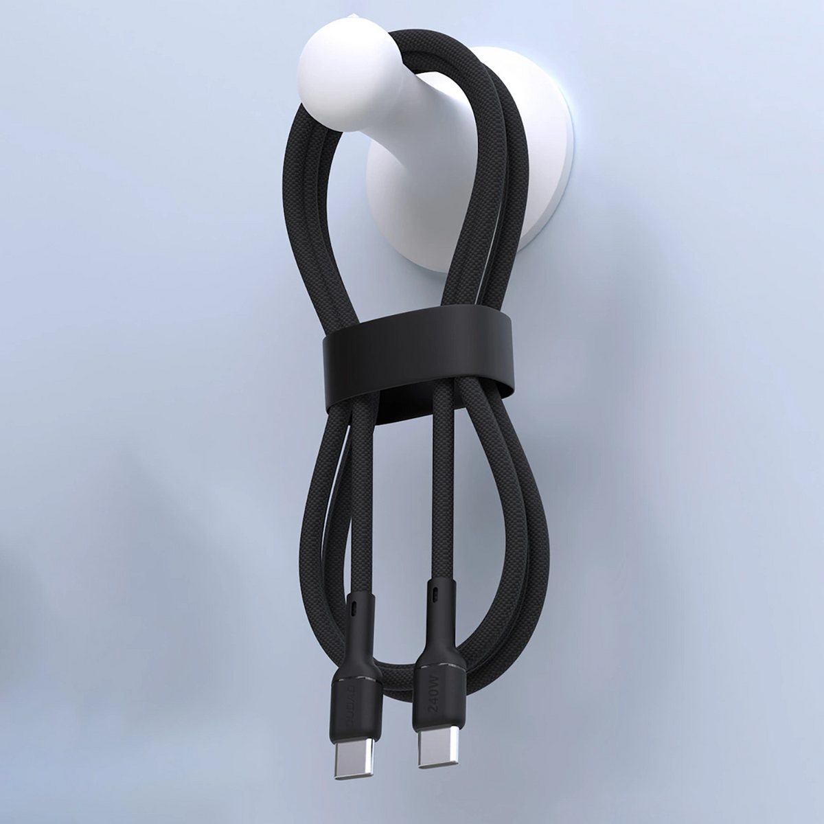 USB-C Data- og Opladningskabel - USB-C Dudao L9C Max, 240W, 1,2m, Sort