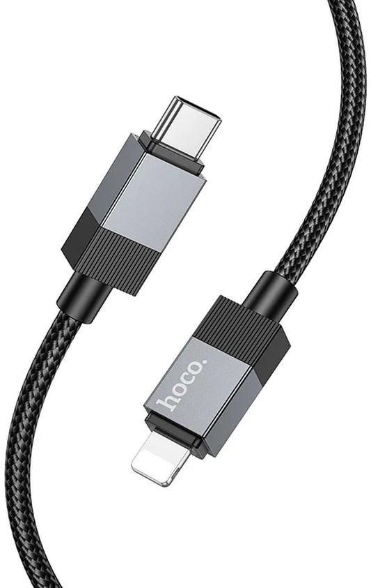 Data- og opladningskabel USB-C - Lightning HOCO X110, 27W, 1m, Sort