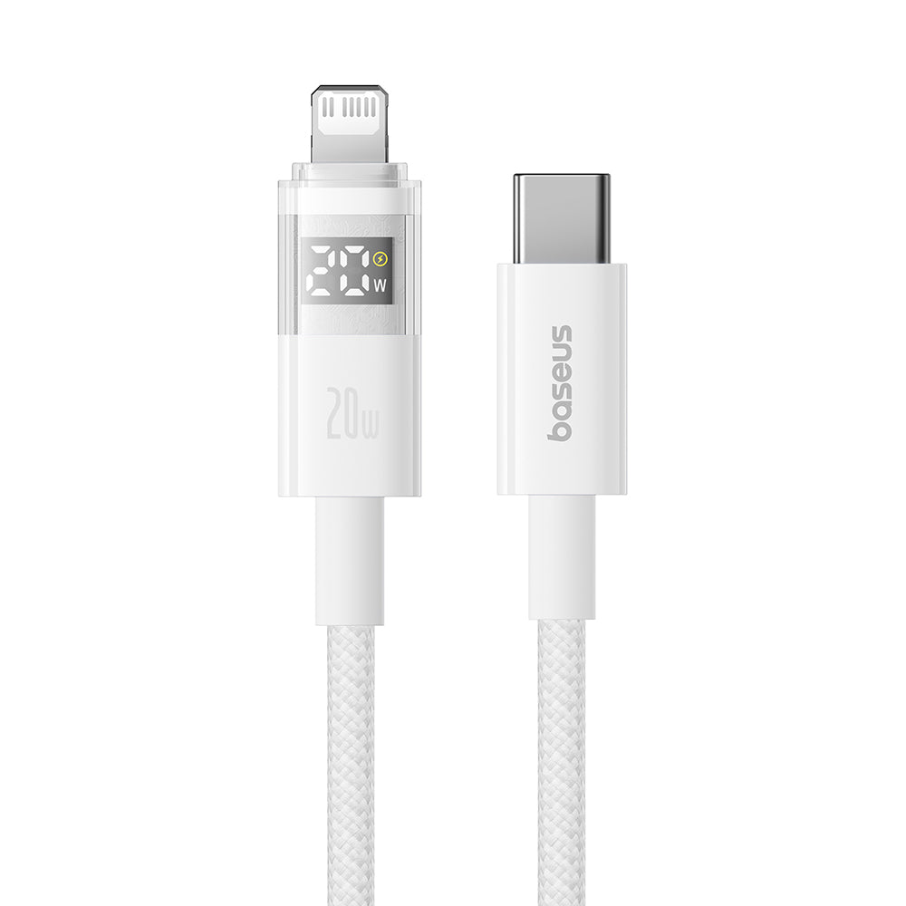 Data- og opladningskabel USB-C - USB-C Baseus Display 2, 100W, 2m, Hvid P10382702211-01