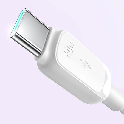 USB-C Data- og Opladningskabel - USB-C Joyroom S-A14, 60W, 1.2m, Hvid