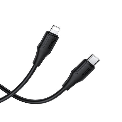 Data- og opladningskabel USB-C - Lightning HOCO X124, 27W, 1m, Sort