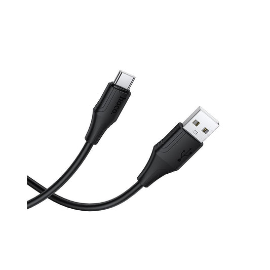 Data- og opladningskabel USB-A - USB-C HOCO X124, 18W, 1m, Sort