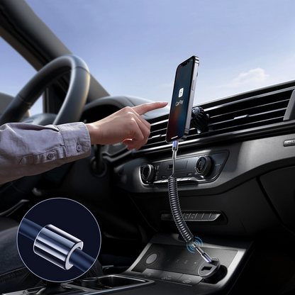 Data- og opladningskabel USB-C - Lightning Joyroom S-A43 Crystal, 30W, 1,5 m, Sort