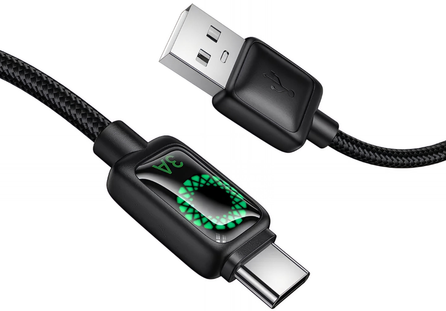 Data- og opladningskabel USB-A - USB-C HOCO U146, 36W, 1.2m, Sort