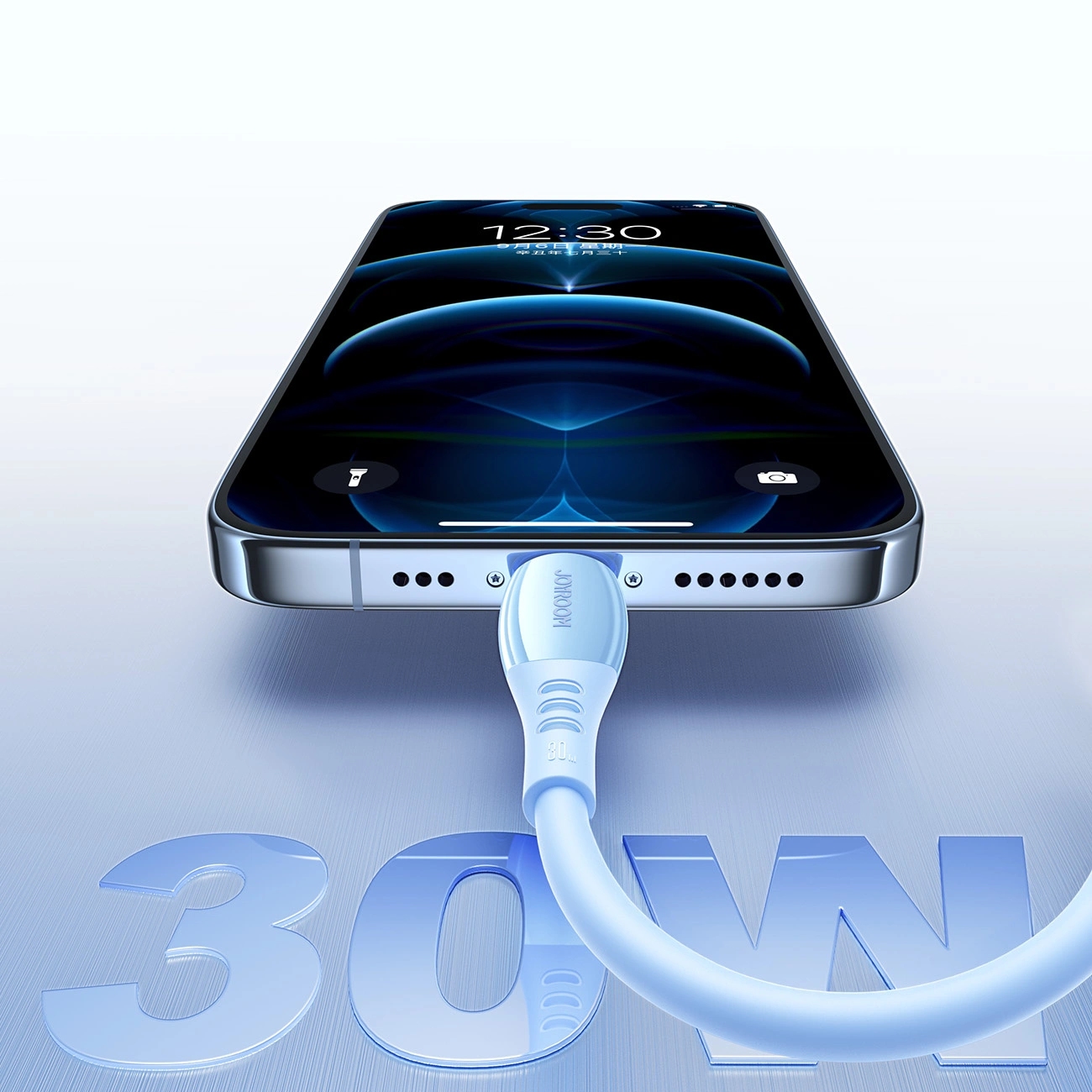 Data- og opladningskabel USB-C - Lightning Joyroom S-A59 Vibrant, 30W, 1.2m, Blå