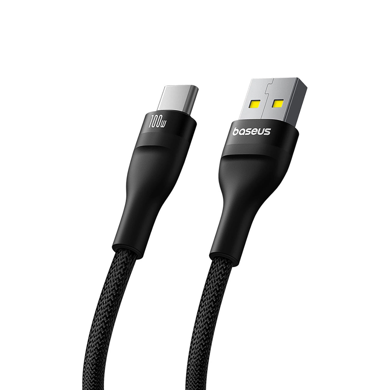 USB-A til USB-C data- og opladningskabel Baseus Flash Series II, 100W, 2m, Sort P10311804111-01