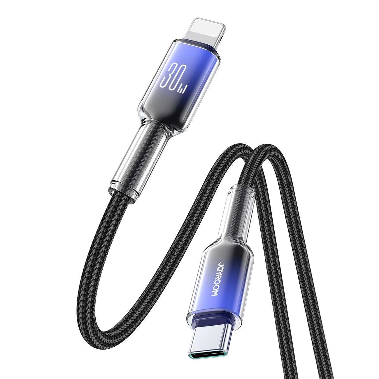 USB-C til Lightning Data- og Opladningskabel Joyroom S-A42, 30W, 1,2m, Sort