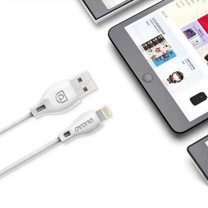 USB-A til Lightning data- og opladningskabel Dudao L4L, 18W, 1m, hvid